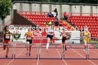 Senior girls 400 metres hurdles, English Schools Track and Field. Photo: David T. Hewitson/Sports for All Pics